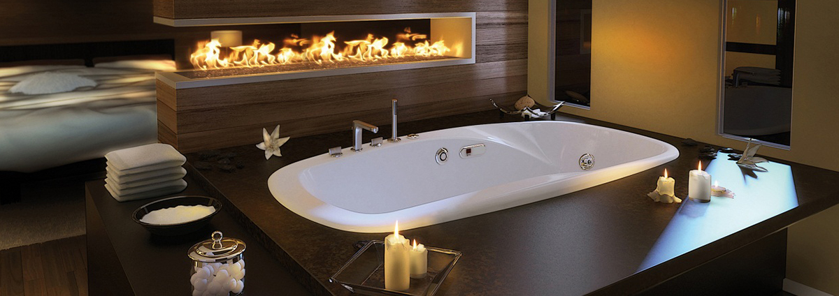 Spa-style bathroom suite